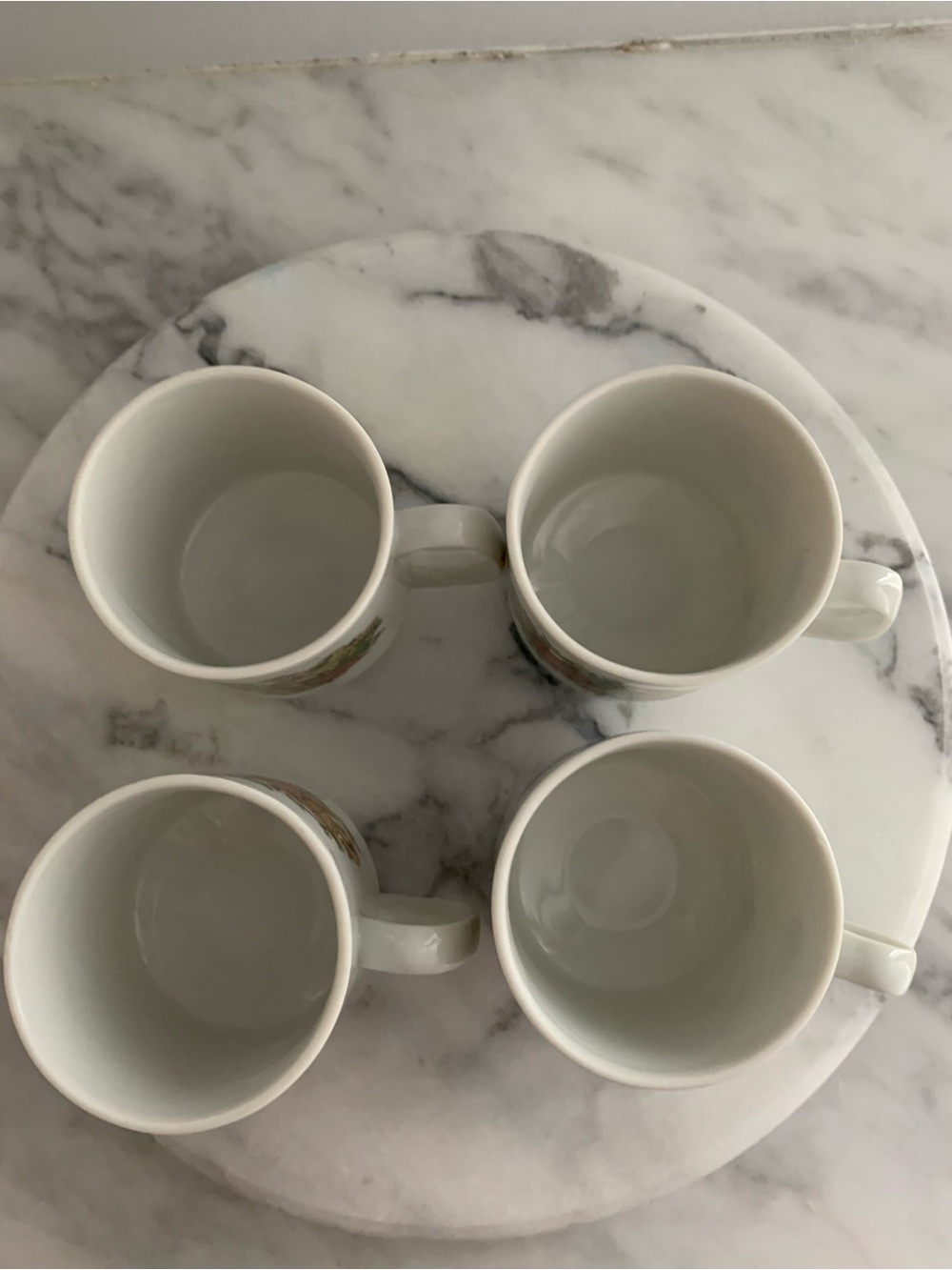1970s Cottagecore Mugs/Garden Bounty/Harvest Vegetable-set of 4 - Picture 2 of 4